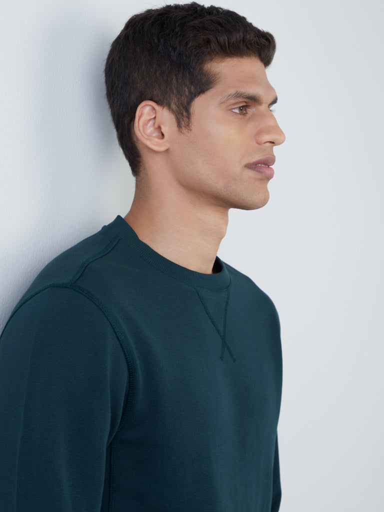 WES Casuals Emerald Relaxed-Fit Sweatshirt