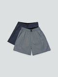 WES Lounge Black Boxers Set of Two | Black Boxers Set of Two | Black Boxers Set of Two for Men Front View - Westside
