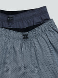 WES Lounge Black Boxers Set of Two | Black Boxers Set of Two for Men Close Up View - Westside