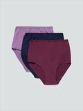 Wunderlove Navy Full Briefs Set Of Three