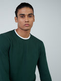 ETA Emerald Green Knitted Slim-Fit T-Shirt