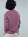 ETA Mauve Knit-Textured Slim-Fit T-Shirt