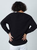 ETA Black Textured Slim-Fit T-Shirt