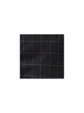 WES Formals Black Checkered Carrot-Fit Trousers