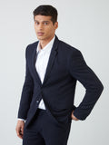 WES Formals Navy Slim-Fit Blazer Front View