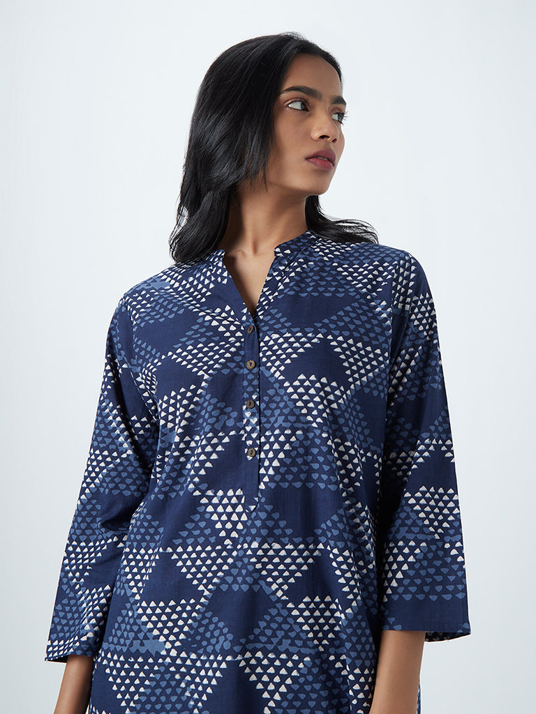 Utsa by Westside Navy Paisley Design Aline Kurti Price in India Full  Specifications  Offers  DTashioncom
