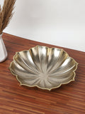 Westside Home Modern Gold plated Lotus large Platter
