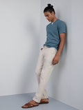 ETA Teal Textured Slim-Fit T-Shirt