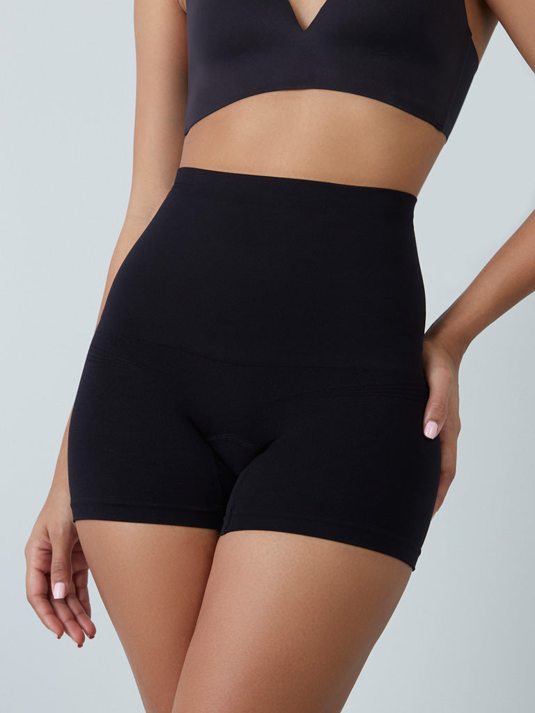 Wunderlove Black Shaping Shorts Set Of Two