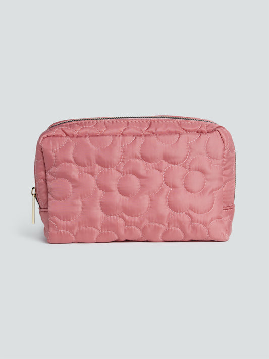 Studiowest Dusty Pink Floral Quilted Pouch