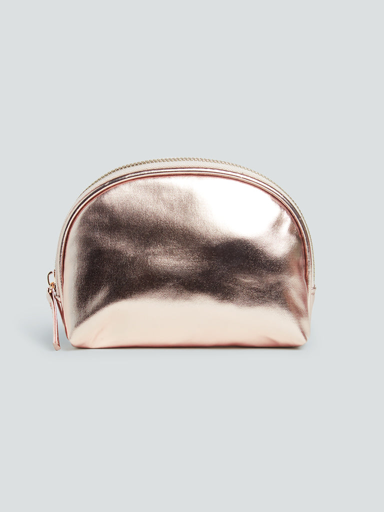Studiowest Rose Gold Holographic Design Pouch