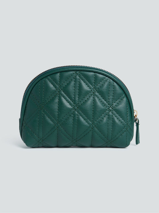 Studiowest Emerald Green Quilted Pouch