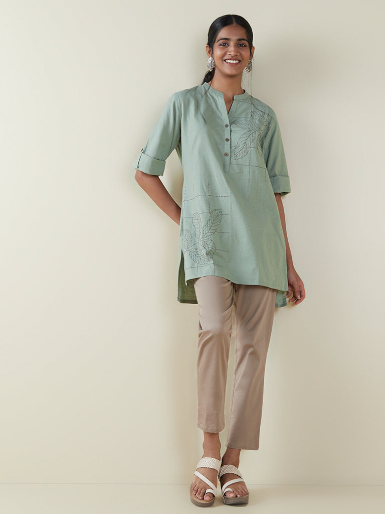 Buy Utsa by Westside Indigo Tree Print Straight Kurta for Women Online   Tata CLiQ