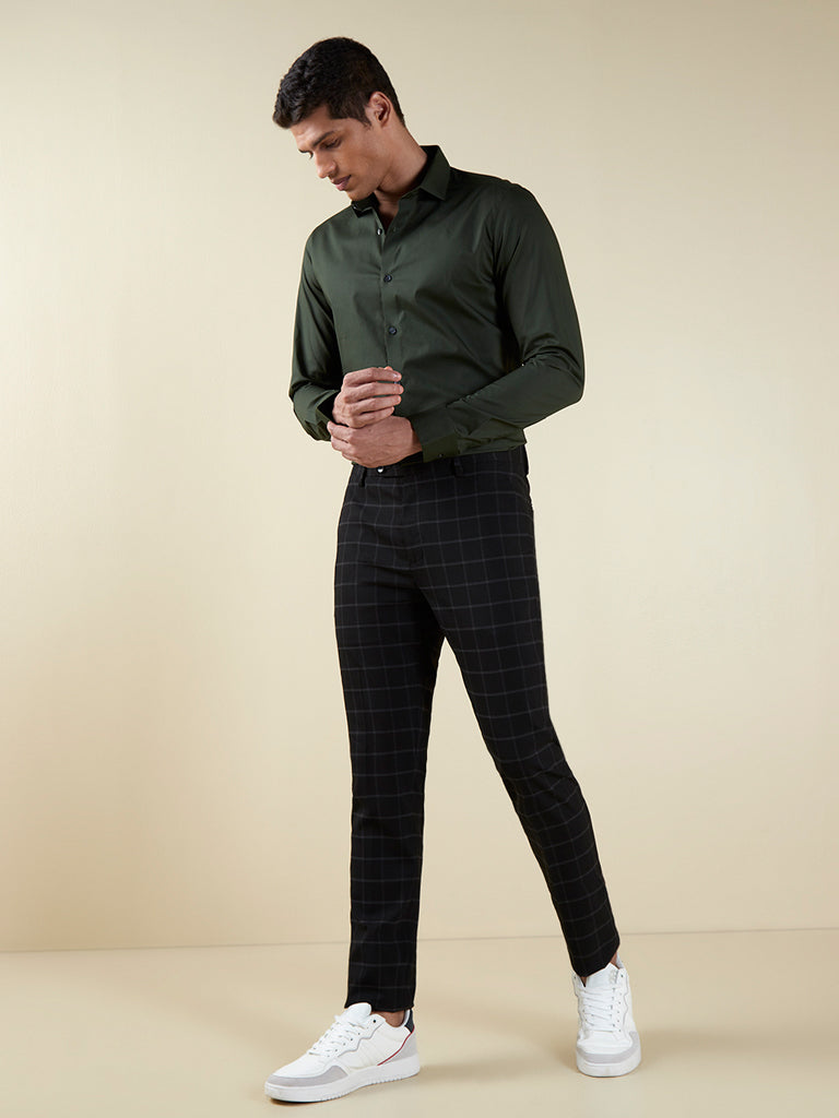 Buy Grey Sharp Fit Formal Trousers online  Looksgudin