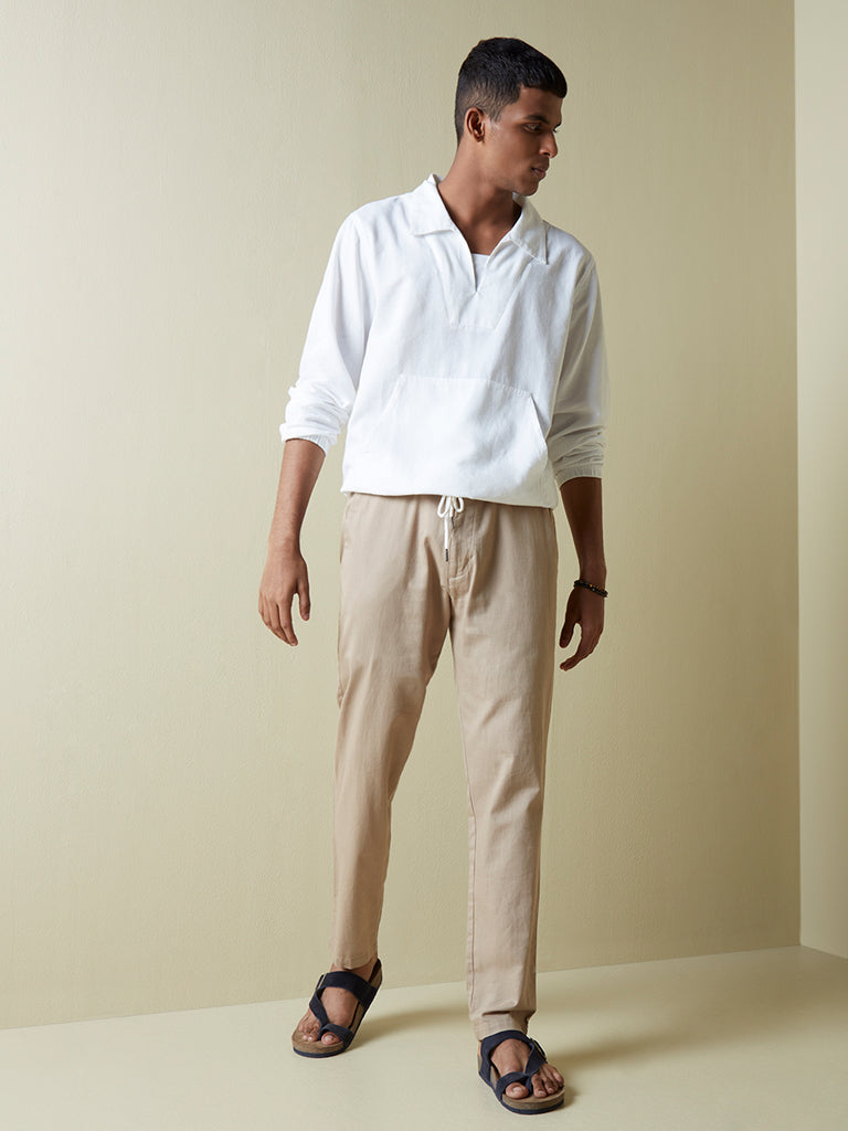 Aqua White Shirt – Hem and Stitch