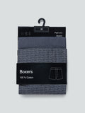 WES Lounge Black Relaxed-Fit Boxers Pack of Two