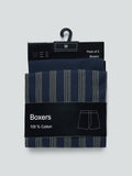 WES Lounge Navy Relaxed-Fit Boxers Pack of Two