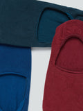 WES Lounge Blue Invisible Socks Pack of Three