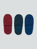 WES Lounge Blue Invisible Socks Pack of Three