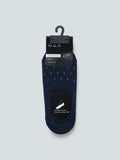 WES Lounge Navy Invisible Socks Set Of Three