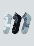 WES Lounge Black Trainer Socks Set Of Three