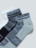 WES Lounge Black Trainer Socks Set Of Three