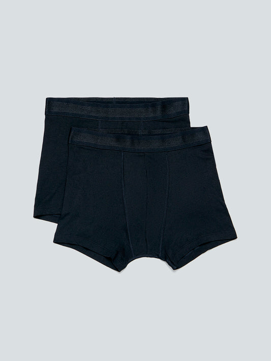 WES Lounge Black Trunks Pack of 2