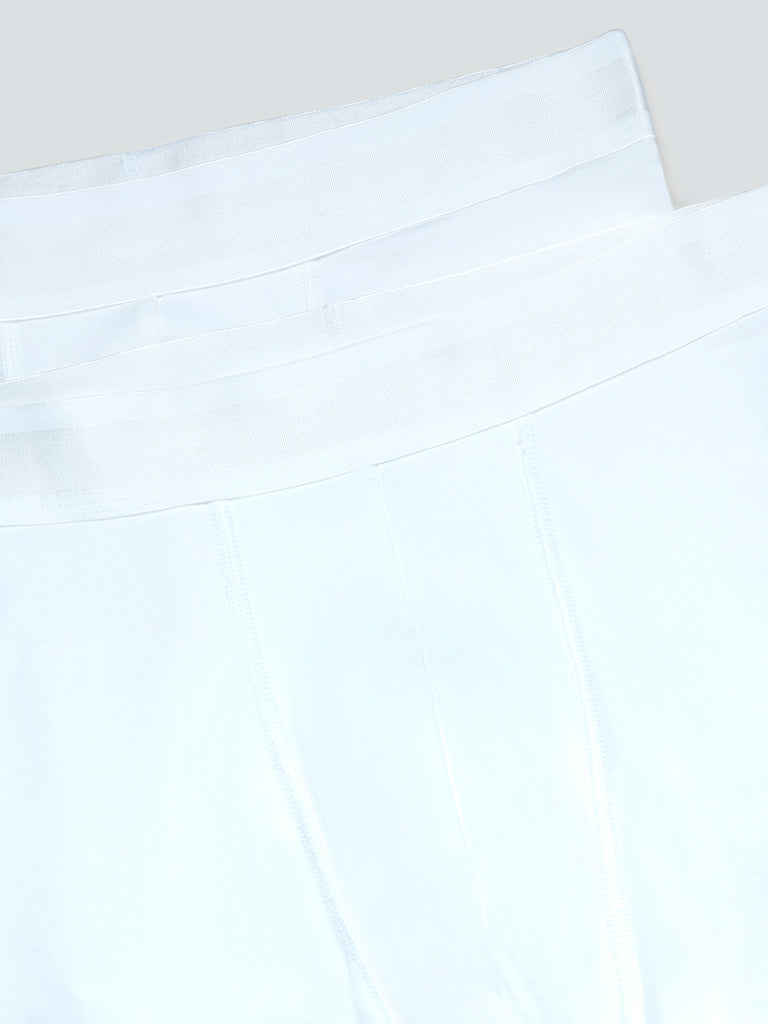 WES Lounge White Trunks Pack Of Two