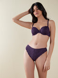 Wunderlove Dark Purple Lace Padded Wired Bra