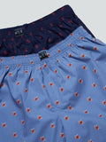 WES Lounge Blue Relaxed-Fit Boxers Pack Of Two