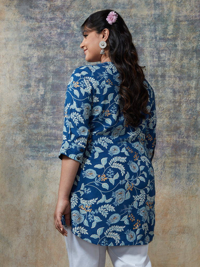 Best traditional cotton check print kurti design with belt
