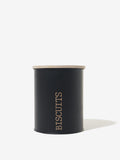 Westside Home Black Biscuits Canister