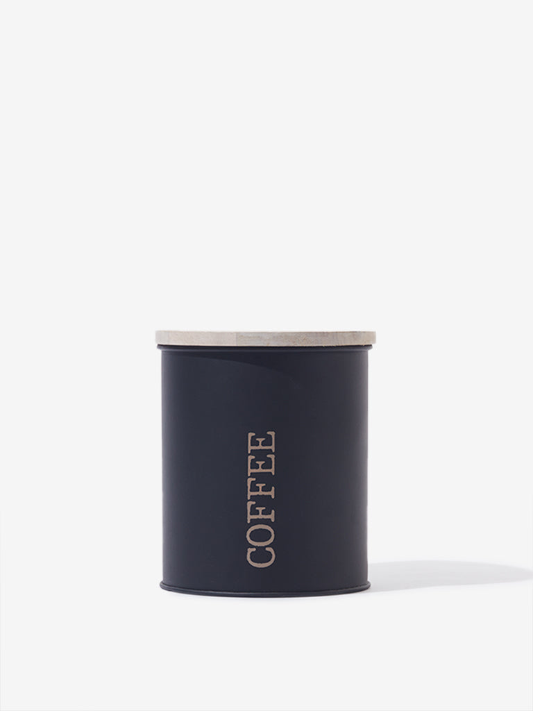 Westside Home Black Coffee Canister
