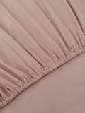 Westside Home Dusty Pink Solid Single Fitted Bedsheet