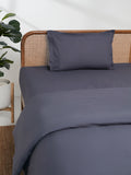 Westside Home Dark Grey Single Fitted Bedsheet