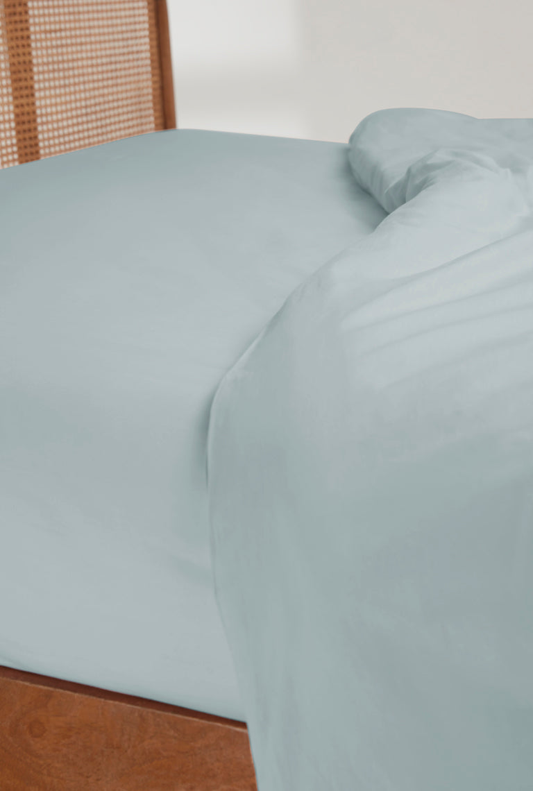 Westside Home Aqua Double Fitted Bedsheet