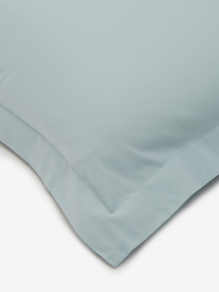 Westside Home Aqua Solid Pillowcover Set of Two