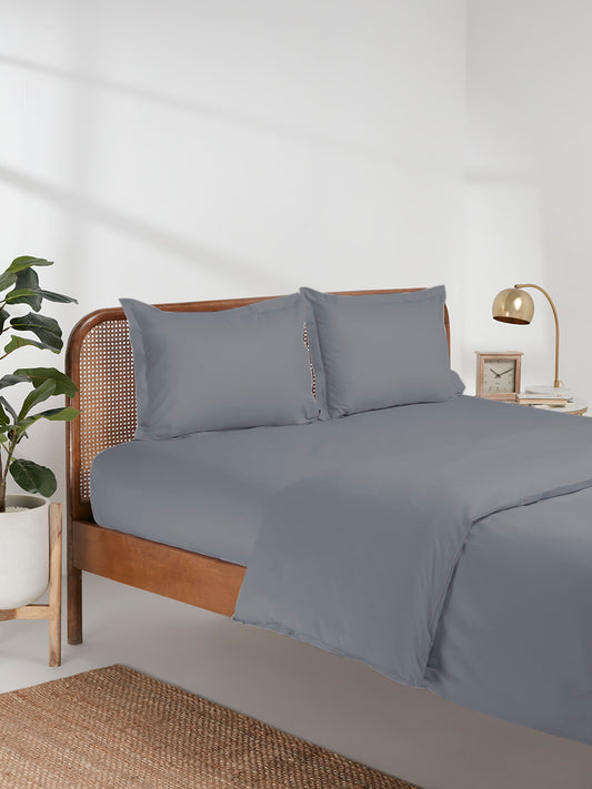 Westside Home Grey Double Duvet Cover