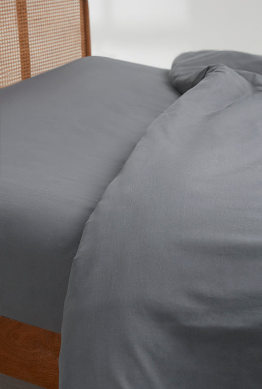 Westside Home Grey Double Duvet Cover