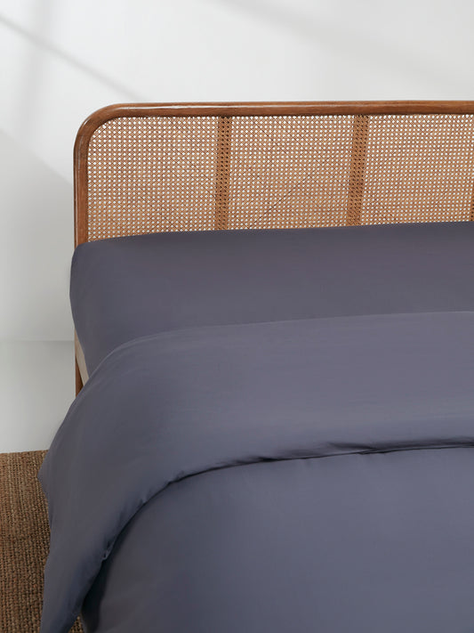 Westside Home Dark Grey Single Duvet Cover