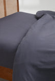 Westside Home Dark Grey Double Duvet Cover