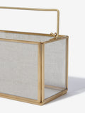 Westside Home Gold Medium Rectangular Candle Stand