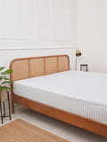 Westside Home Mint Striped Double Size Bedsheet