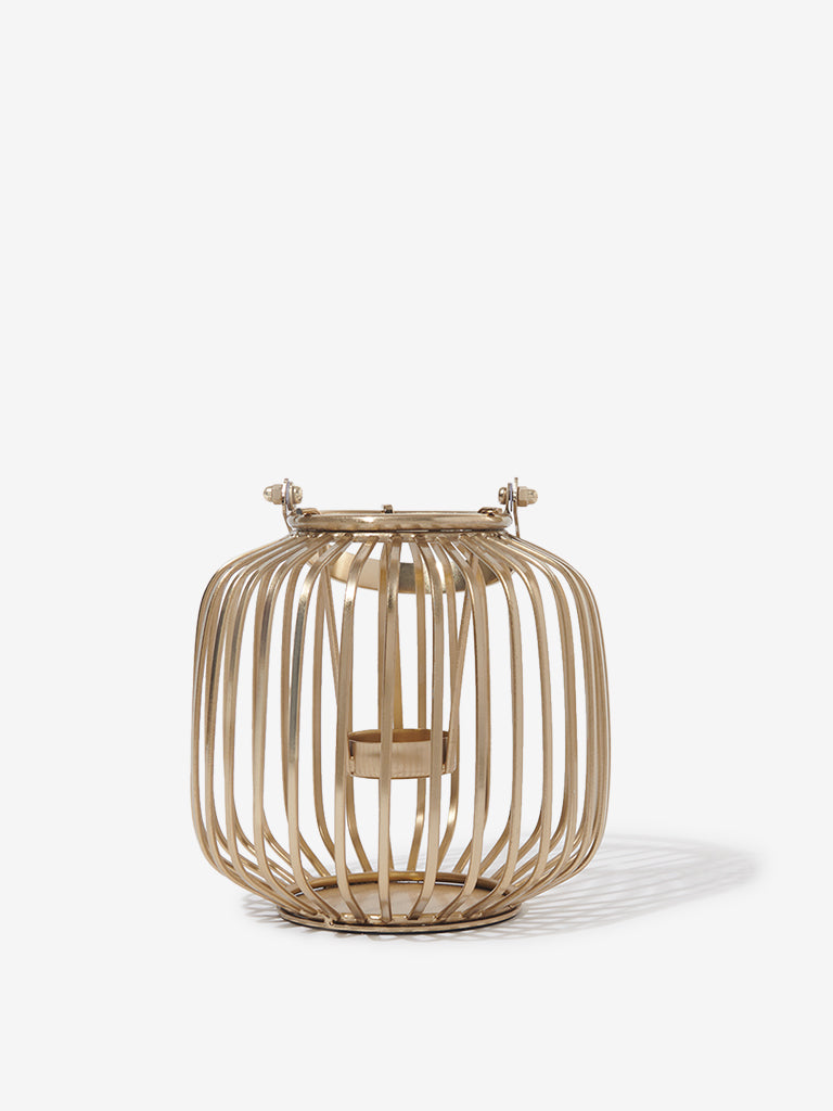 Westside Home Gold Small Broad Cage Lantern
