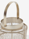 Westside Home Dull Gold Small Wire Lantern