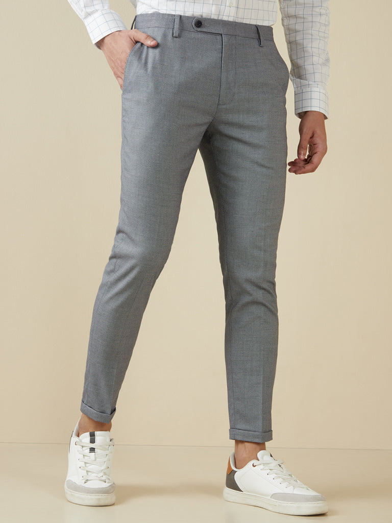 Buy Grey Formal Pants Online In India At Best Price Offers  Tata CLiQ