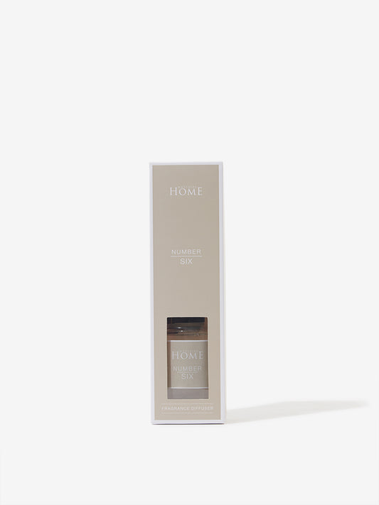 Westside Home Clear Large Noir Fragrance Diffuser with Six Reed Sticks