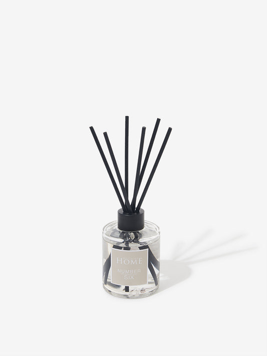 Westside Home Clear Large Noir Fragrance Diffuser with Six Reed Sticks