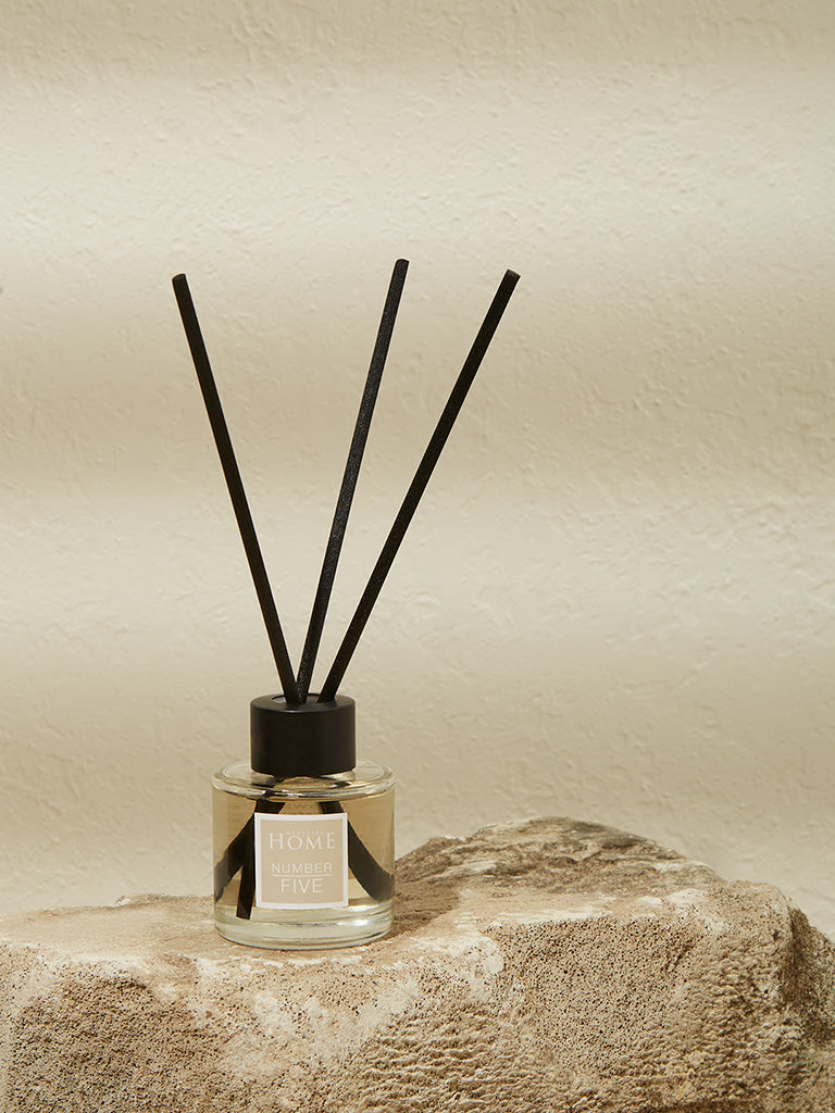 Westside Home Clear Small Day Fragrance Diffuser with Four Reed Sticks