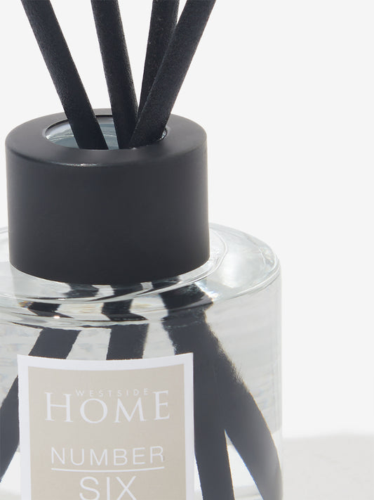 Westside Home Clear Noir Small Fragrance Diffuser with Four Reed Sticks